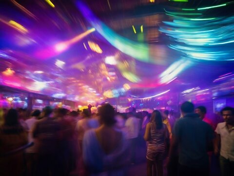 A dynamic image captures the contrasting scenes of a colorful, vibrant party with an immersive IMC effect, highlighting the contrast with depression awareness.