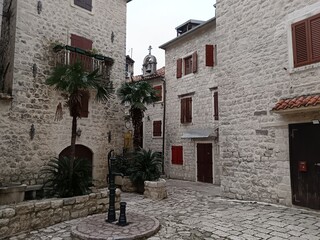 narrow street in the town