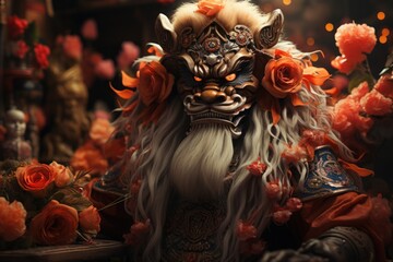 Creative concept for celebrating the Chinese New Year.