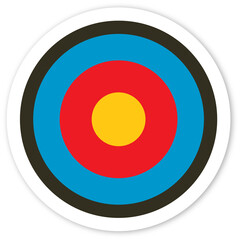 point target icon with drop sahdow transperancy background