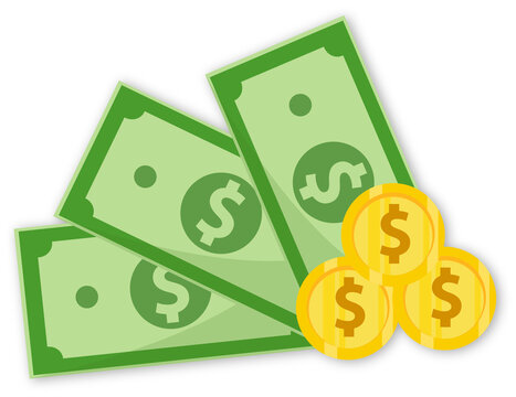 money sign dollar with transperancy background