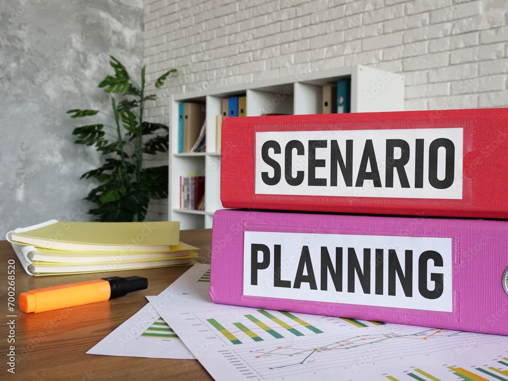 Poster scenario planning is shown using the text