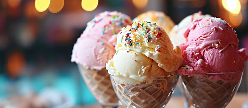 Garrafa filled with ice cream.