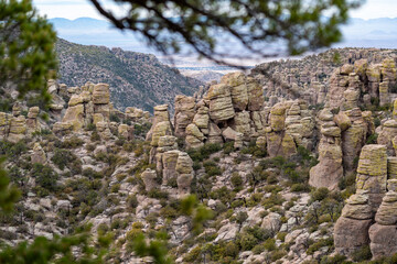 Hoodoos and rock formations at Massai Point - Chiricahua National Monument Arizona