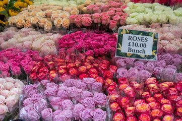Flowers from a flower market vendor in London