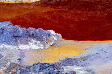 rio tinto , andalusia, spain, red river