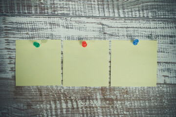 Push pin with notes