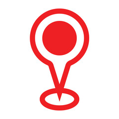 map pin vector logo template, locator icon