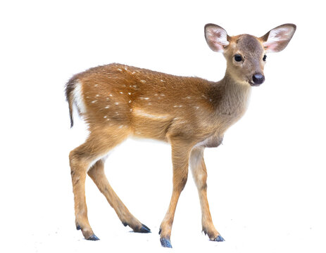 Baby reh isoliert auf wei&szlig;em Hintergrund, Freisteller 