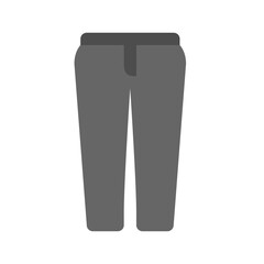 Men's formal pant icon.  Fashion editable stroke. Vector Illustration
