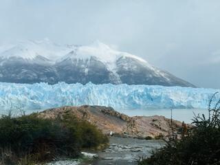 Perito Moreno glacier in Los Glaciares National Park, Argentina. Beautiful view of the glacier in Argentina