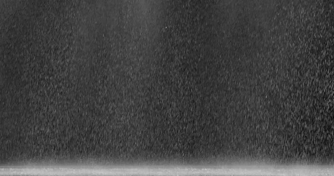 Rain Wide 7 3721 2K Cinematic Realistic rainfall animation overlay background in alpha luma matte. Heavy rain storm seamless loop animation. Surreal raindrops falling thunderstorm overlay. Raindrops o