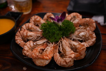 Grilled Shrimp BBQ - 海老の塩焼き