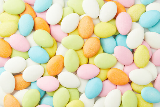 Traditional Easter Portuguese candies. Colorful sweets pattern
