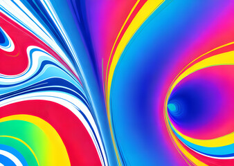 Multicolored wave textured backgrounds made of liquid marble. wavy psychedelic backgrounds Generative AI