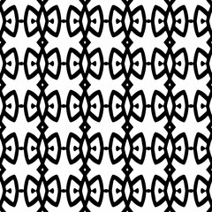 Abstract Shapes.Vector Seamless Black and White Pattern.Design element for prints, decoration, cover, textile, digital wallpaper, web background, wrapping paper, clothing, fabric, packaging, cards.