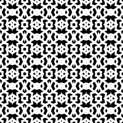 Abstract Shapes.Vector Seamless Black and White Pattern.Design element for prints, decoration, cover, textile, digital wallpaper, web background, wrapping paper, clothing, fabric, packaging, cards.