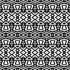Abstract Shapes.Vector Seamless Black and White Pattern.Design element for prints, decoration, cover, textile, digital wallpaper, web background, wrapping paper, clothing, fabric, packaging, cards.