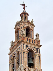 Fototapeta premium Towers of Church of Ecija, town of Seville, Andalusia, Spain. Known for the city of towers for its churches.