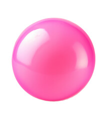Shiny pink bubble  isolated - obrazy, fototapety, plakaty