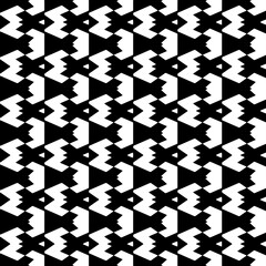 Abstract Shapes.Vector Seamless Black and White Pattern.Design element for prints, decoration, cover, textile, digital wallpaper, web background, wrapping paper, clothing, fabric, packaging, cards.