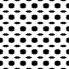 Abstract Shapes.Vector Seamless Black and White Pattern.Design element for prints, decoration, cover, textile, digital wallpaper, web background, wrapping paper, clothing, fabric, packaging, cards.