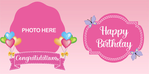 editable birthday card for girl