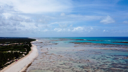Praia de São Miguel dos Milagres - São Miguel dos Milagres/AL - Foto de drone
