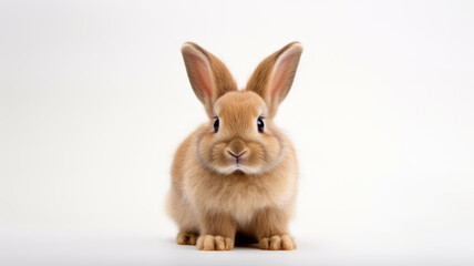 Fototapeta na wymiar Sweet Rabbit on Isolated Background