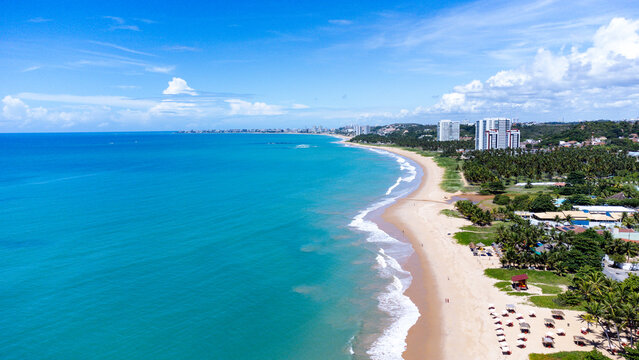 Praia de Guaxuma - Maceió/AL - Foto de drone
