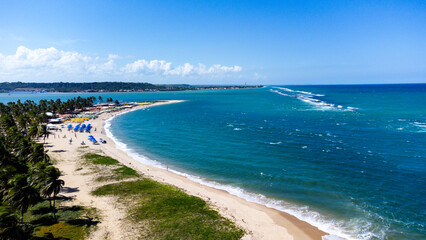 Fototapeta na wymiar Praia de Guaxuma - Maceió/AL - Foto de drone 