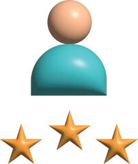 Rating 3d icon