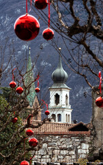 A bell tower of the church of Trento,
