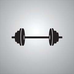dumbbell weight fitness gym barbell sport bodybuilding isolated white background equipment heavy strength for exercise