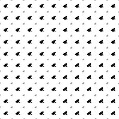 Fototapeta na wymiar Square seamless background pattern from black frog symbols are different sizes and opacity. The pattern is evenly filled. Vector illustration on white background