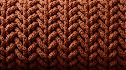  a close up of a knitted blanket with a pattern of braiding on the side of the knitted blanket. - obrazy, fototapety, plakaty
