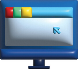 Computer 3d icon