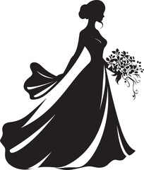 Ethereal Beauty Black Icon Timeless Elegance Monochrome Bride