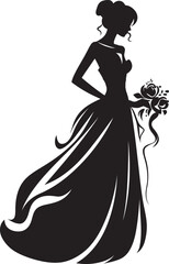 Brides Glamour Black Vector Design Bridal Aura Black Emblem