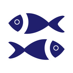 Fish icon vector. fish icon glyph style design.
