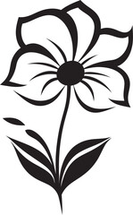 Unrefined Blossom Design Hand Drawn Symbolic Icon Scribbled Petal Outline Monochrome Vectorized Frame
