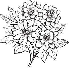 Singular Blossom Element Black Icon Artistic Flower Vector Vector Monotone