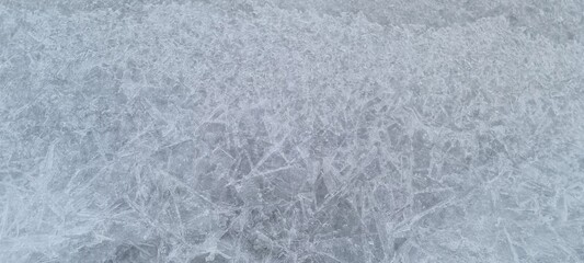 river ice in winter with great ice formation detail, showing patterns, background