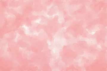 Fotobehang fondo abstracto de acuarela rosa, pastel, diluida, aguada, mezclada, espontanea,  de acuarela rosa, textura. Bandera web, vacio, superficie, pagina web  © ILLART  