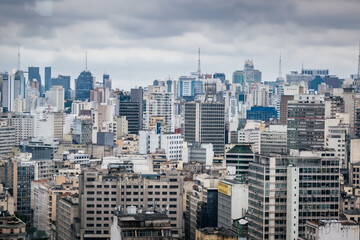 Fototapeta na wymiar View from Sampa sky, Sao Paulo