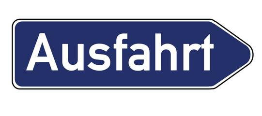 Autobahn Ausfahrt 