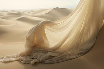 Stunning ivory dune. Generative AI