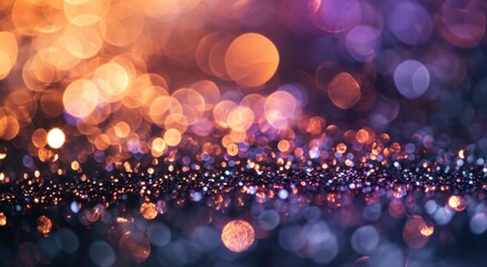 an abstract background of light bokeh and sparkles