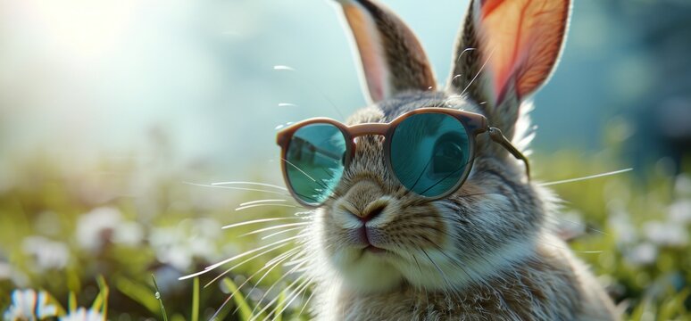an image of a rabbit wearing sunglasses