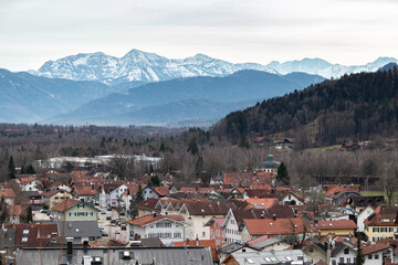 Bad Tölz mit Blick Richtung Lenggries